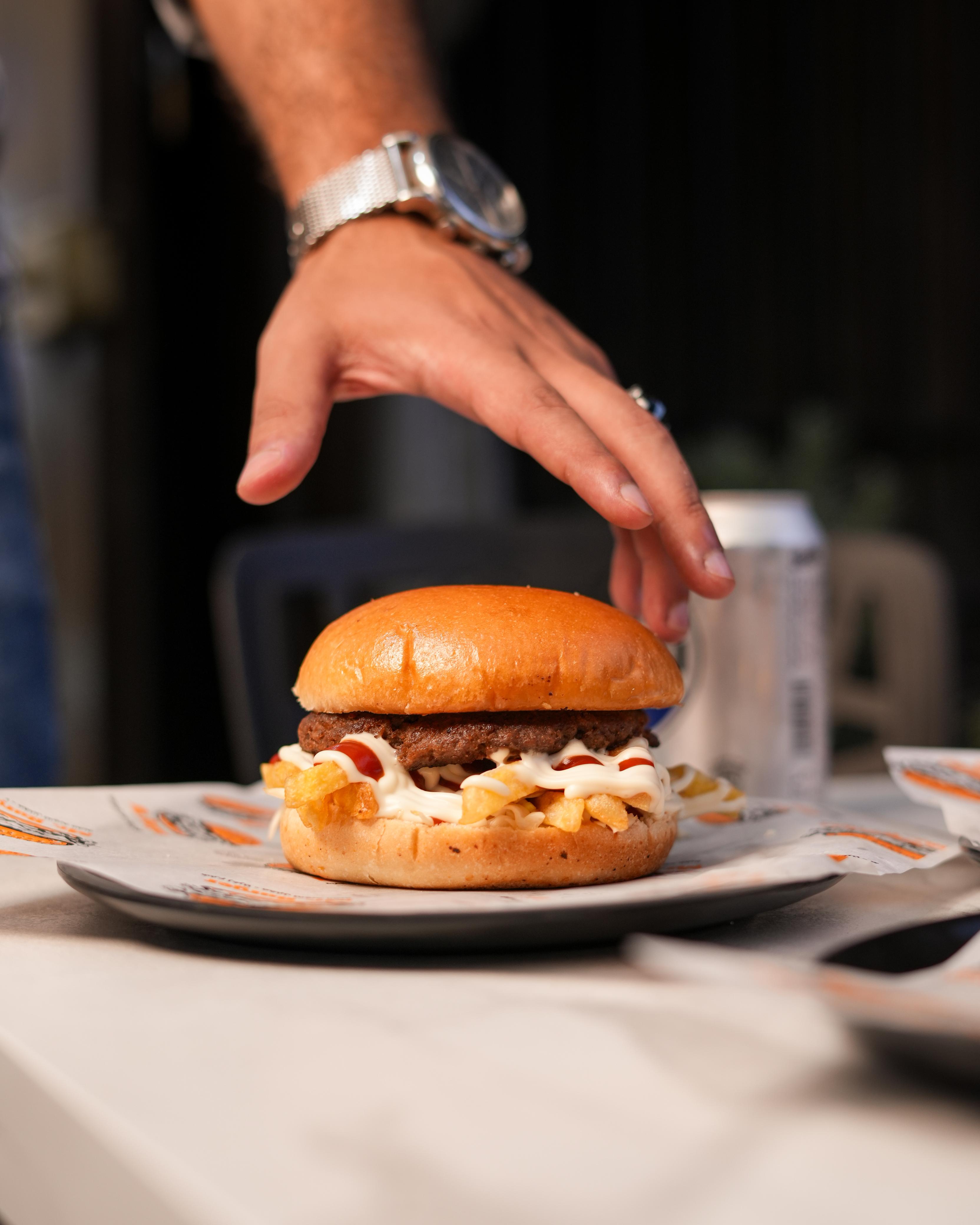 Lebanese beef burger